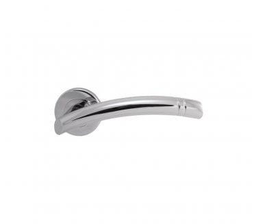 Serozzetta SZC340CP Cuarenta Door Handle On Rose - Polished Chrome