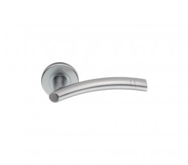 Serozzetta SZC340SC Cuarenta Door Handle On Rose - Satin Chrome