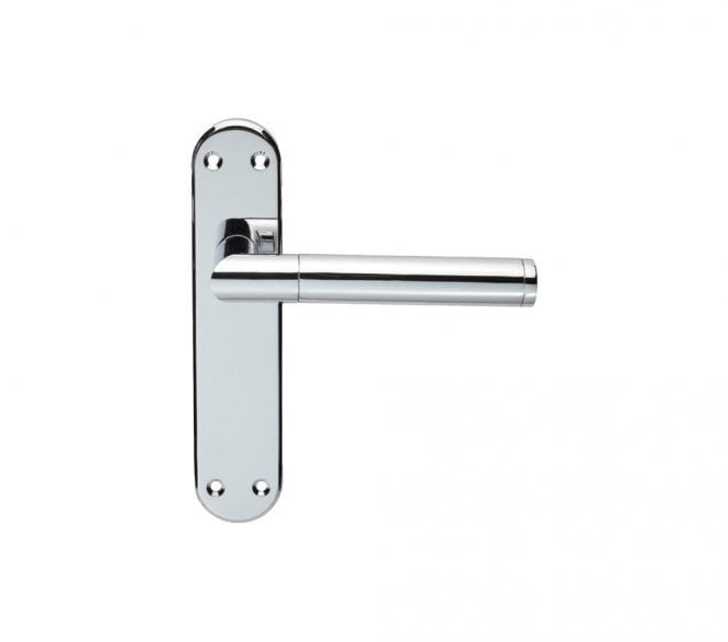 Serozzetta SZM Scope Door Handles On Backplate - Polished Chrome