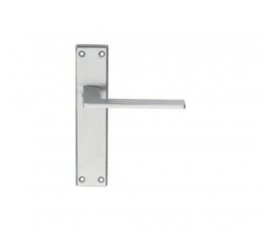 Serozzetta SZM Zone Door Handles On Backplate - Satin Chrome