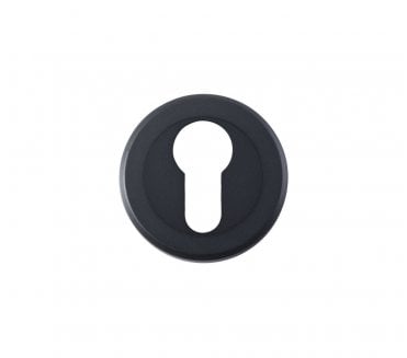Serozzetta SZM001 Round Euro Profile Escutcheon - Matt Black