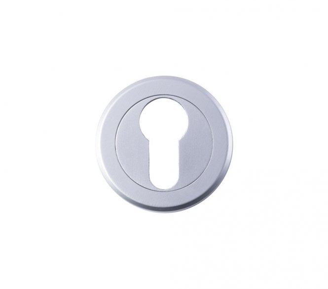 Serozzetta SZM001 Round Euro Profile Escutcheon - Satin Chrome