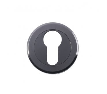 Serozzetta SZM001BN Euro Profile Escutcheon - Black Nickel