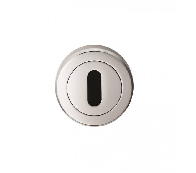 Serozzetta SZM003 Round Keyhole Escutcheon - Polished Chrome