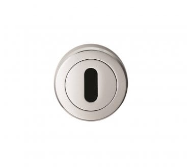Serozzetta SZM003 Round Keyhole Escutcheon - Polished Chrome