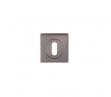 Serozzetta SZM003SQ Square Keyhole Escutcheon - Black Nickel