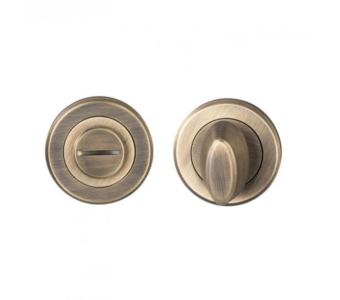 Serozzetta SZM004 Bathroom Turn & Release - Antique Brass