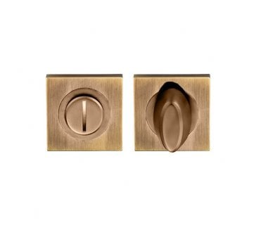 Serozzetta SZM004SQ Square Bathroom Turn - Antique Brass