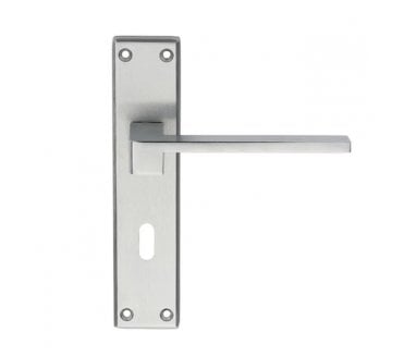 Serozzetta SZM371 Equi Door Handles On Backplate - Satin Chrome