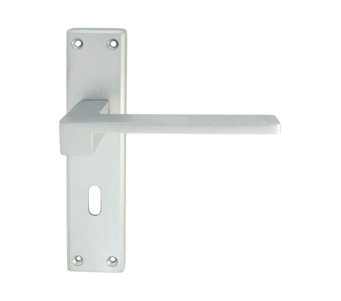Serozzetta SZM371 Equi Door Handles On Backplate - Satin Chrome