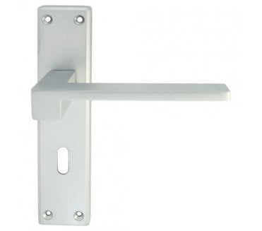Serozzetta SZM371 Equi Door Handles On Backplate - Satin Chrome