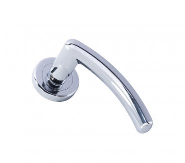 Serozzetta SZM380CP Design Door Handle On Rose - Polished Chrome