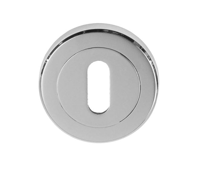 Serozzetta SZR002 Standard Keyhole Escutcheon - Polished Chrome