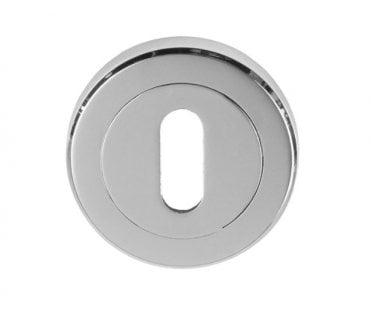 Serozzetta SZR002 Standard Keyhole Escutcheon - Polished Chrome