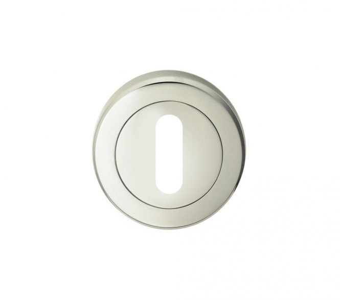 Serozzetta SZR002 Standard Keyhole Escutcheon - Polished Nickel