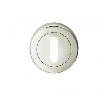 Serozzetta SZR002 Standard Keyhole Escutcheon - Polished Nickel