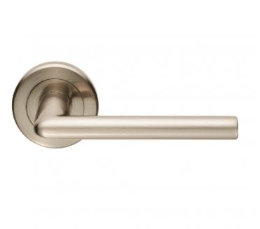 Serozzetta SZR010 Dieci Door Handle On Rose - Satin Nickel