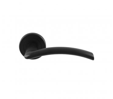Serozzetta SZR030 Trenta Door Handle On Rose - Matt Black
