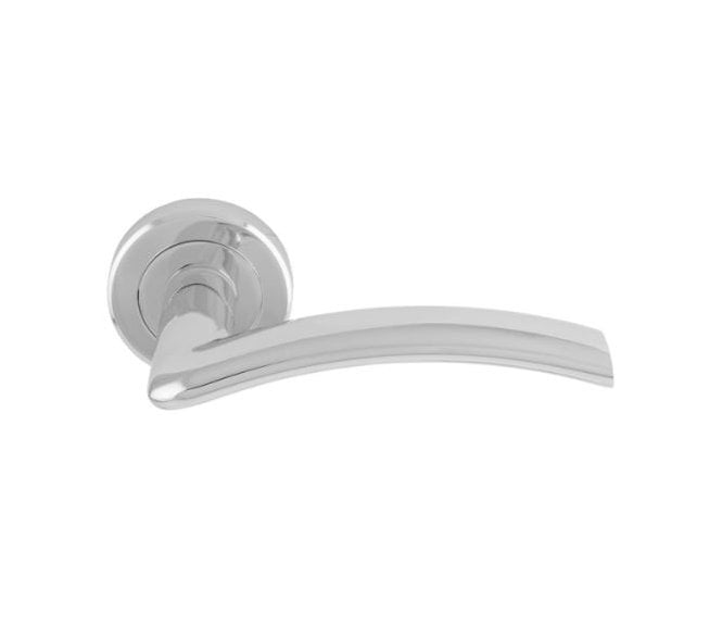 Serozzetta SZR030 Trenta Door Handle On Rose - Polished Chrome