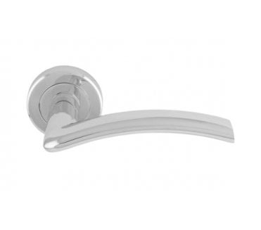 Serozzetta SZR030 Trenta Door Handle On Rose - Polished Chrome