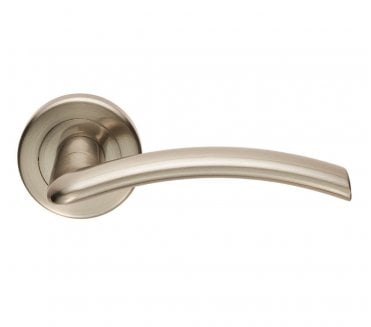 Serozzetta SZR030 Trenta Door Handle On Rose - Satin Nickel