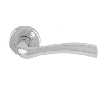 Serozzetta SZR050 Cinquanta Door Handle On Rose - Polished Chrome