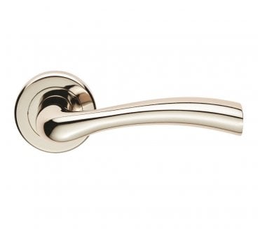 Serozzetta SZR050 Cinquanta Door Handle On Rose - Polished Nickel
