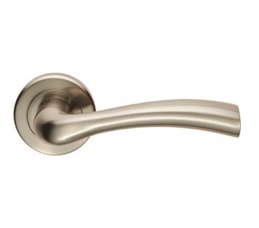 Serozzetta SZR050 Cinquanta Door Handle On Rose - Satin Nickel
