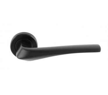 Serozzetta SZR120 Pronta Door Handle On Rose - Matt Black