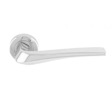 Serozzetta SZR120 Pronta Door Handle On Rose - Polished Chrome
