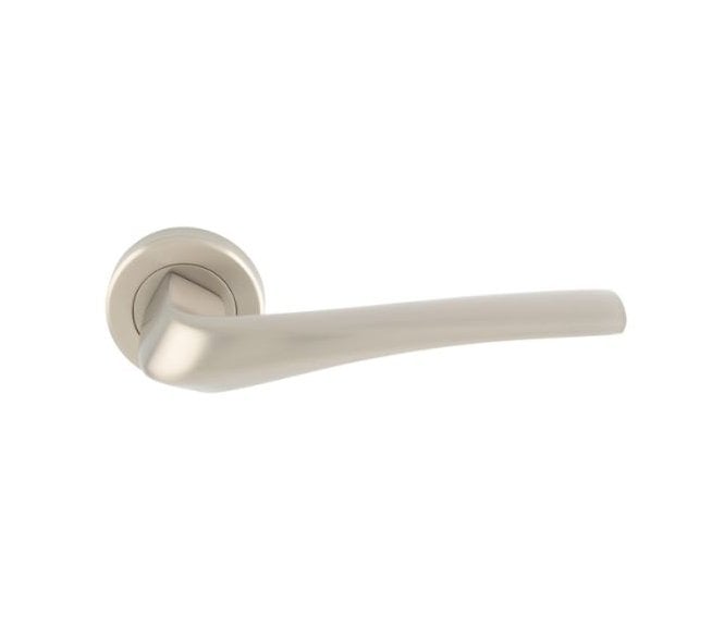 Serozzetta SZR120 Pronta Door Handle On Rose - Satin Nickel