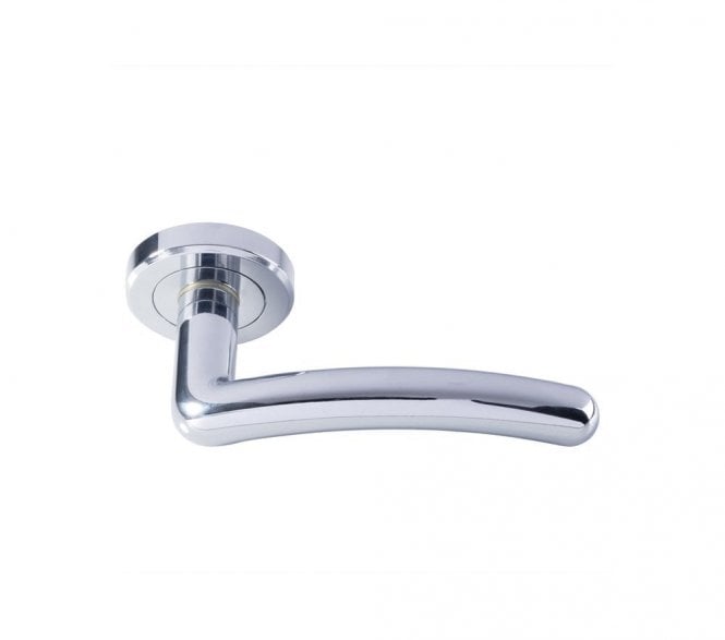 Serozzetta ZIN3003PC Noxia Door Handle On Rose - Polished Chrome