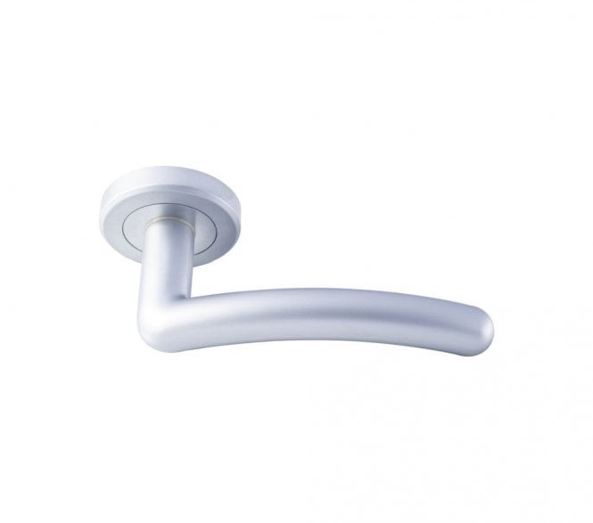 Serozzetta ZIN3003SC Noxia Door Handle On Rose - Satin Chrome