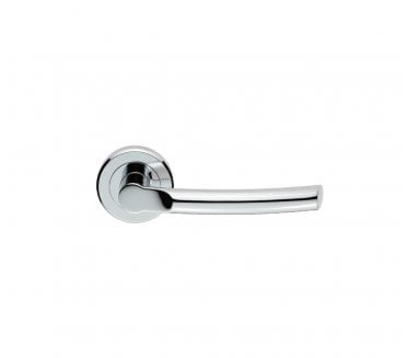 Serozzetta ZIN3111PC Nelson Door Handle On Rose - Polished Chrome