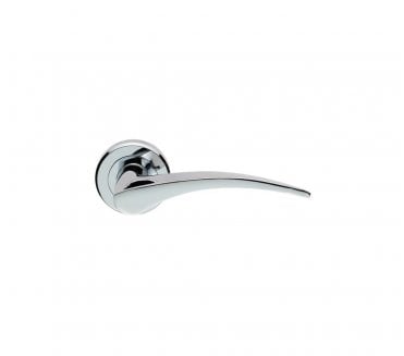 Serozzetta ZIN3112PC Olivier Door Handle On Rose - Polished Chrome