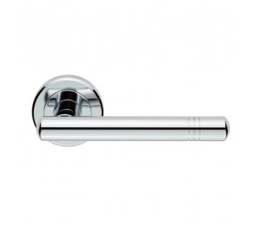 Serozzetta ZIN3116PC Atalaya Door Handle On Rose - Polished Chrome