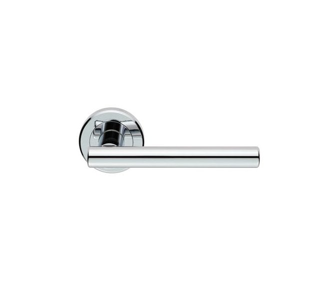 Serozzetta ZIN3121PC Philadelphia Door Handle On Rose - Polished Chrome