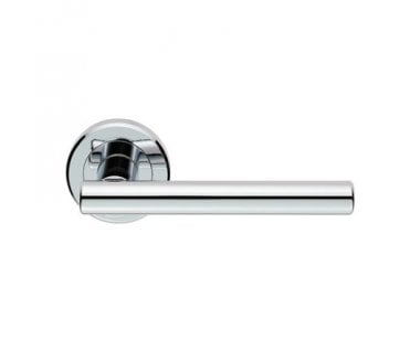 Serozzetta ZIN3121PC Philadelphia Door Handle On Rose - Polished Chrome