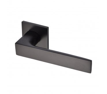 Sorrento 5M-3950-Q-153 Barcelona Door Handles On Square Rose - Matt Black