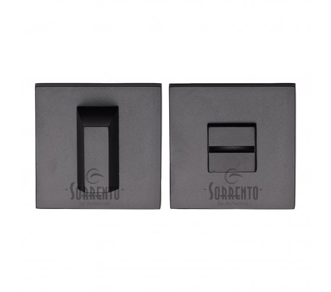 Sorrento 5M-4040-Q-153 Square Bathroom Turn & Release Set - Matt Black