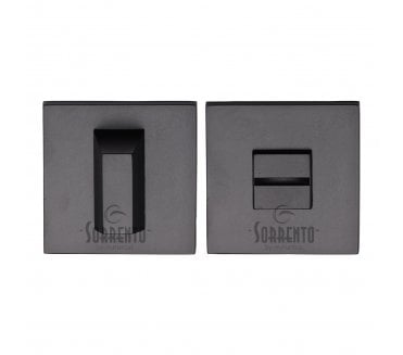 Sorrento 5M-4040-Q-153 Square Bathroom Turn & Release Set - Matt Black