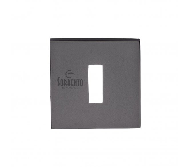 Sorrento 5M-4048-Q-153 Square Standard Keyhole Escutcheon - Matt Black