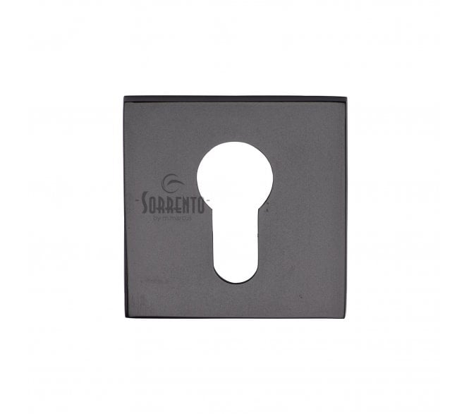 Sorrento 5M-4049-Q-153 Square Euro Profile Escutcheon - Matt Black