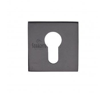 Sorrento 5M-4049-Q-153 Square Euro Profile Escutcheon - Matt Black