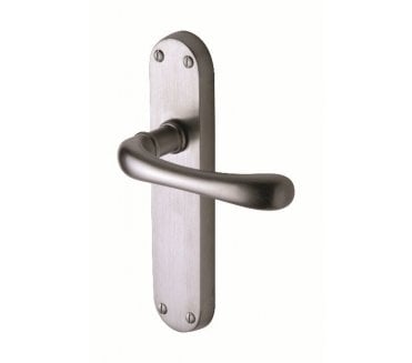 Sorrento Door Handles On Backplate - Satin Chrome