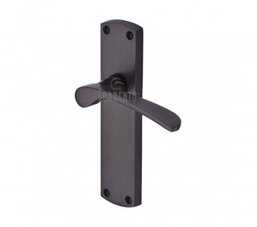 Sorrento Luca Door Handles On Backplate - Matt Bronze