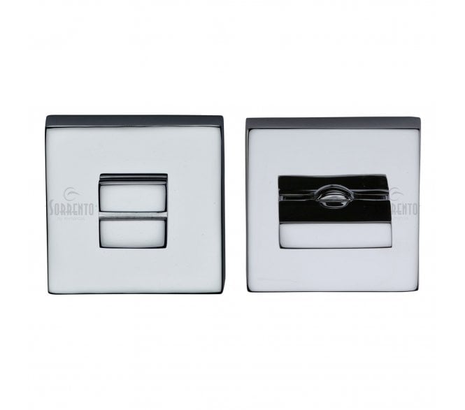 Sorrento SC-SQ4035 Square Bathroom Turn & Release Set - Polished Chrome