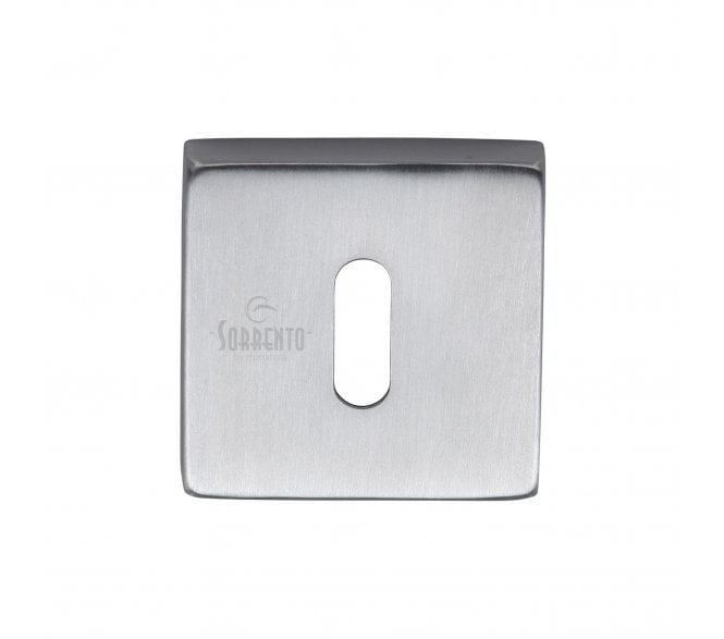 Sorrento SC-SQ5002 Concealed Square Standard Keyhole Escutcheon - Satin Chrome