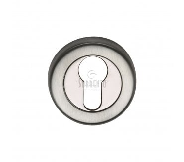 Sorrento SC-0192 Euro Profile Escutcheon - Satin Chrome/Polished Chrome