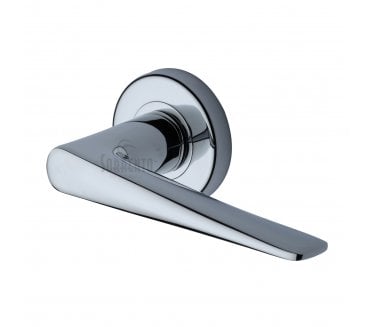 Sorrento SC-2059 Amalfi Door Handles On Round Rose - Polished Chrome